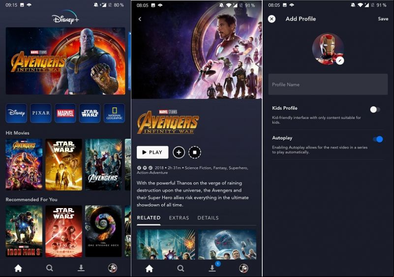 Disney+ Screenshot